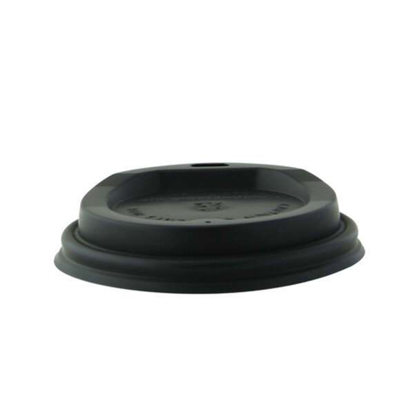 PacknWood 210LGDW8N, 3-inch Compostable Black Coffee Lid for 8 Oz Cups, 1000/CS
