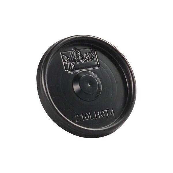 PacknWood 210LHOT4N, PS Flat Black Lid without Hole, 1000/CS