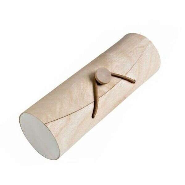 PacknWood 210MAC7CYB, 2.5-inch Cylindrical Wooden Box for 7 Macarons with Latch, 50/PK