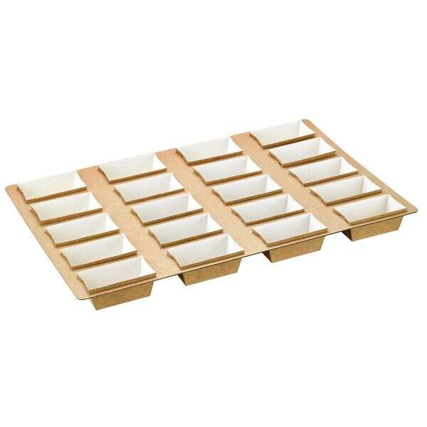 PacknWood 210MBAKE5X4, 22-inch Rectangular Baking Molds Tray for 210MBAKE160 Mold, 25/PK