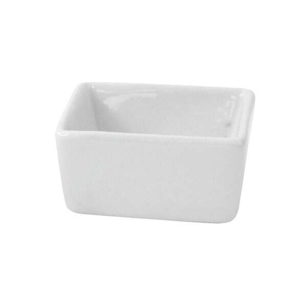 PacknWood 210MBPCUB51, 2 Oz Mini White Cubic Bowl, 24/PK