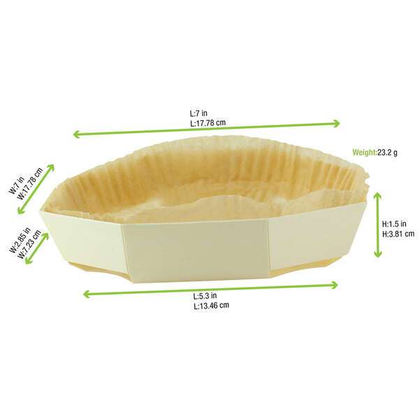 PacknWood 210NBAKERD18, 24 Oz Round Baking Mold with Liner, 50/PK