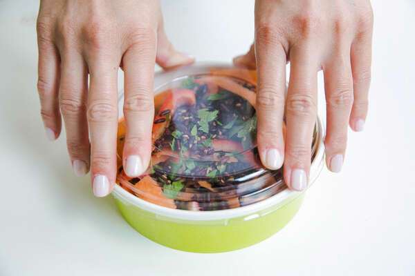 PacknWood 210PC580V, 20-oz Round Buckaty To Go Paper Container, Green, 360/CS. Lids are sold separately