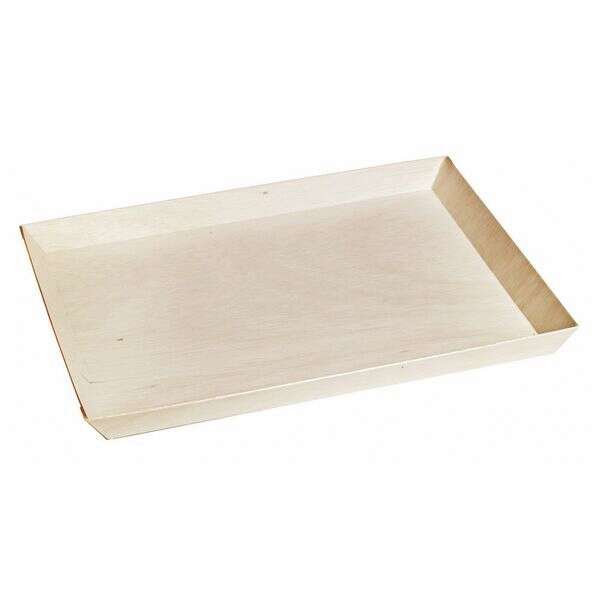 PacknWood 210SAMBQ274, 15-inch Rectangular "Samurai" Wooden Serving Tray, 100/PK