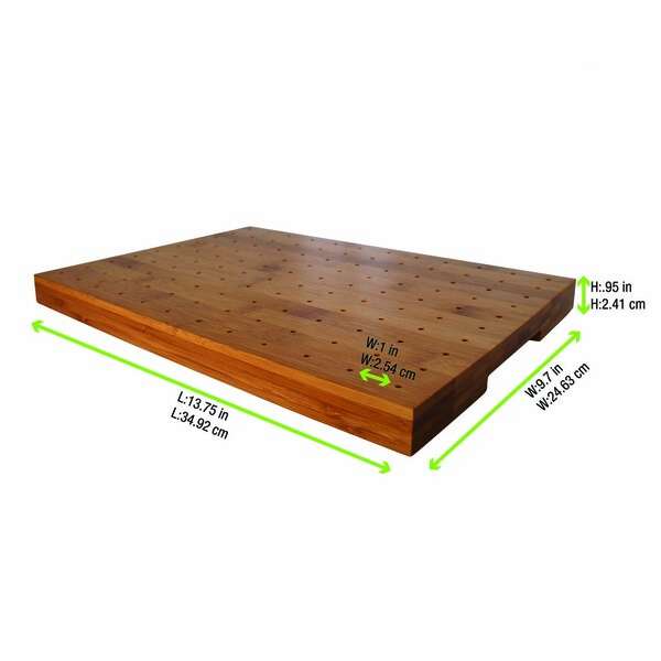 PacknWood 210SAMBRO120, 12-inch Rectangular Thick Bamboo Pick Holder for 120 Picks, EA