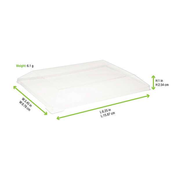 PacknWood 210SAMLT85, 6.3-inch Clear PET Lid for 210SAMBQ85, 100/PK