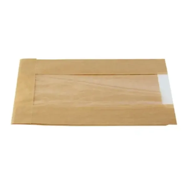 PacknWood 210SANDB34F, 13.8-inch Brown Sandwich Bag with Window, 1000/CS