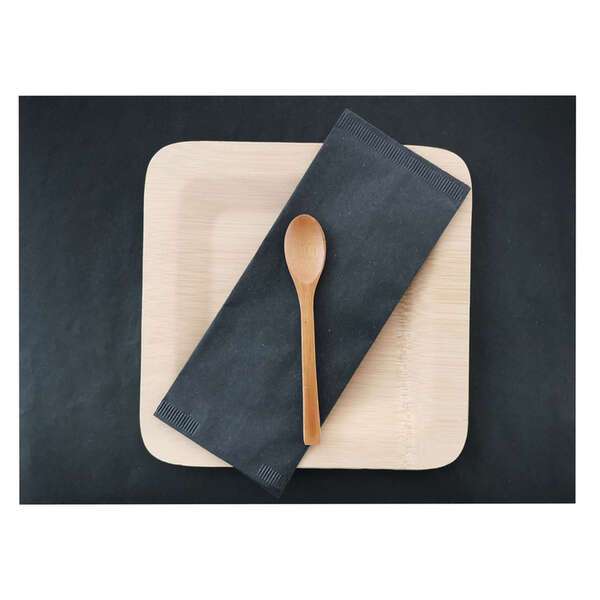 PacknWood 210SET3040N, 15.8x11.8-inch Black Paper Placemat, 1000/CS