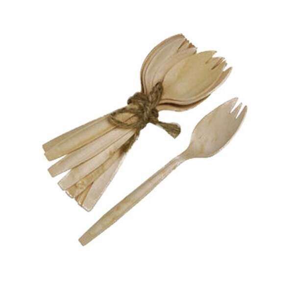 PacknWood 210SPKB, 5.7-inch Unwrapped Wooden Spork, 2000/CS