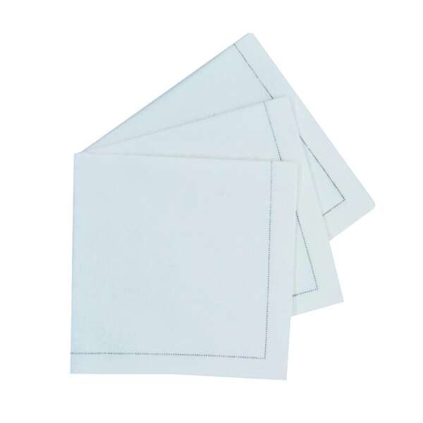 PacknWood 210SVCC40WH, 15.8x15.8-inch Luxury White Snow Cotton Table Napkin, 100/PK