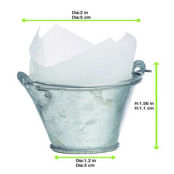 PacknWood 210SXM01, 1 Oz Mini Metal Bucket, 144/CS