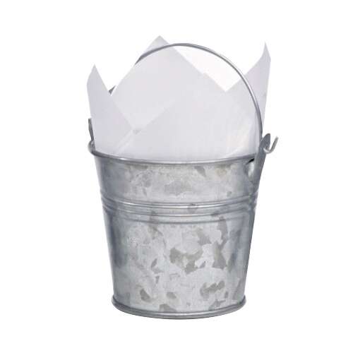 PacknWood 210SXM03-X, 6.8 Oz. Reusable Metal Mini Bucket, 2.8-inch height, 3.2-inch diameter, 24/CS