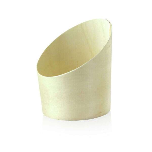 PacknWood 210WFRY3, 9.5 Oz Slanted Wood Cup, 100/PK