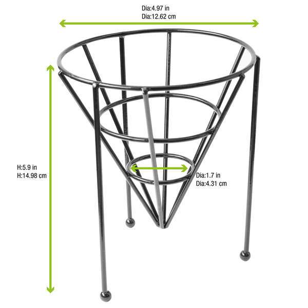 PacknWood 294CONE1512, 6-inch Tripod Metal Cone Holder, 6/PK