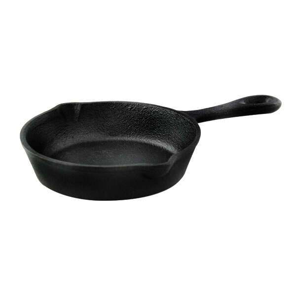 PacknWood 294GSFT100, 3.4-Oz Mini Cast Iron Fry Pan, 12/CS