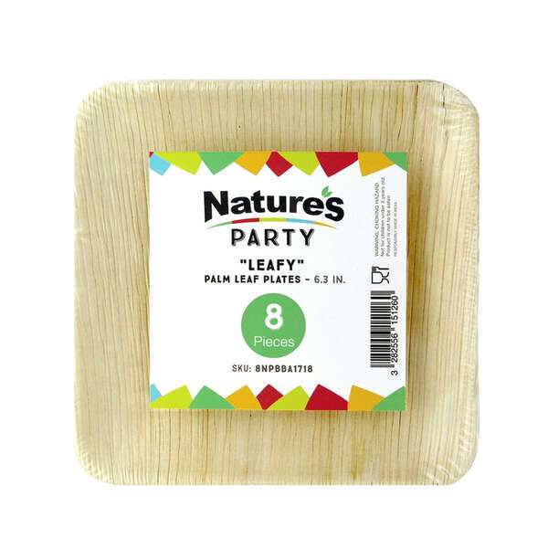 PacknWood 8NPBBA1718, 16 Oz Leafy Palm Leaf Plate, 96/PK