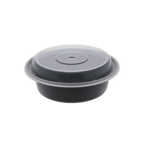 Pactiv NC718B-NS, 16 Oz Newspring Microwavable Takeout Container and Lid Combo, 150/CS