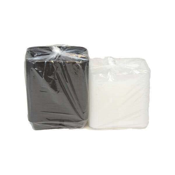 Pactiv NC8288B-NS, 30 Oz Newspring 2-Compartment Microwavable Container and Lid Combo, 150/CS