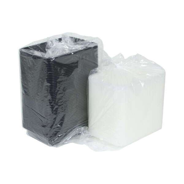 Pactiv NC868B-NS, 28 Oz Newspring Microwavable Takeout Container and Lid Combo, 150/CS