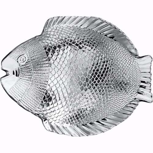 Pasabahce 10257, 10.5&rdquo; x 8.5&rdquo; Fish Plate, 24/Cs
