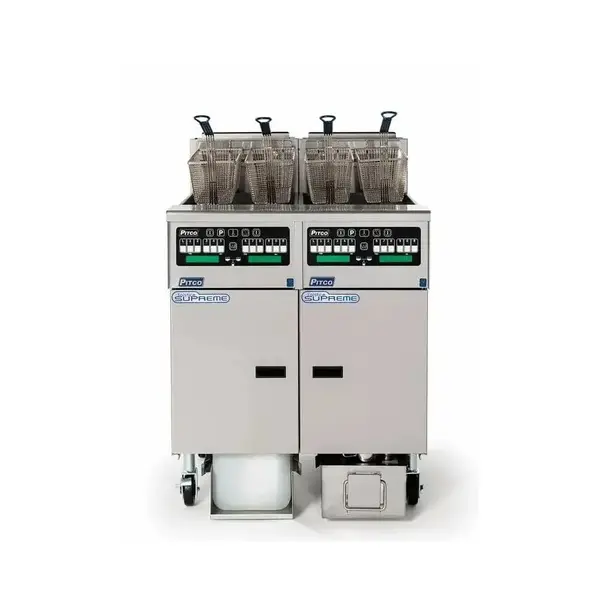 Pitco SSHLV14C-2/14T/FD, Multiple Battery Gas Fryer