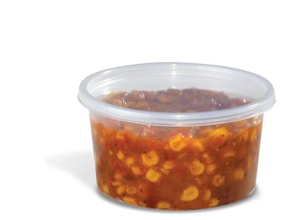 Placon 12RPL, 12 Oz Deli Container Base, 500/Cs. Lids Are Sold Separately.
