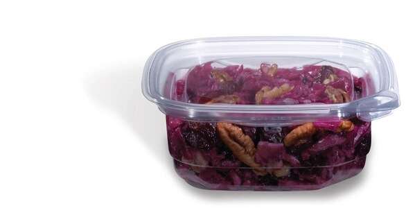 Placon CS1-08T, 8-Ounce Crystal Seal Tamper-Resistant Clear Combo, Container with Flat Lid, 210/CS