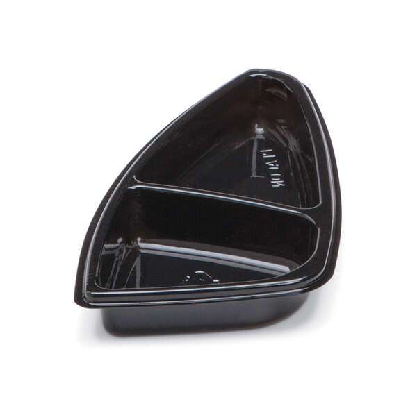 Placon FS2-T2B 7.5-Inch Fresh-n-Clear Selectables 2-Compartment Black Inset, 600/CS