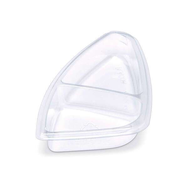 Placon FS2-T2C 7.5-Inch Fresh-n-Clear Selectables 2-Compartment Clear Inset, 600/CS