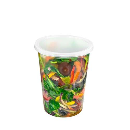 Placon LRPL, Deli Clear PP Lid For RD8C, RD12C, RD16C, RD24C, RD32C Containers, 500/CS