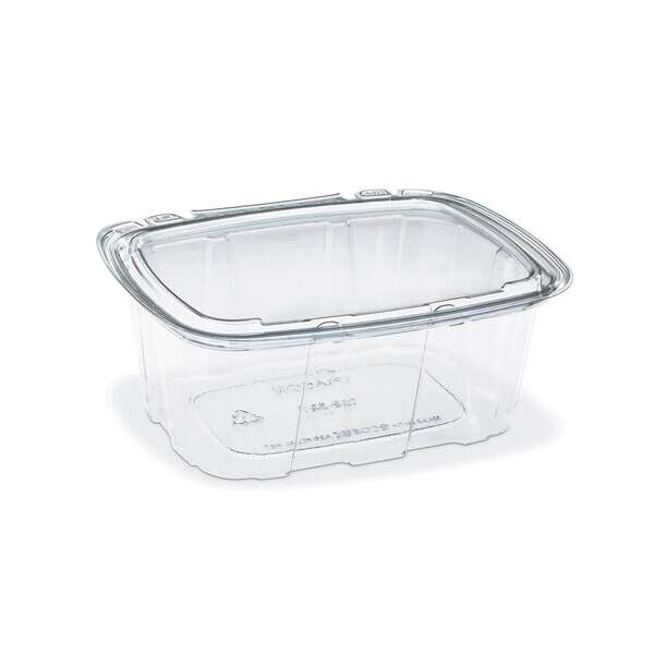 Placon CS1-16T, 16-Ounce Crystal Seal Tamper-Resistant Clear Combo, Container with Flat Lid, 210/CS