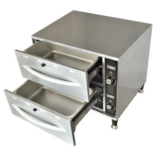 Prepline DW2, Double Freestanding Stainless Steel Drawer Warmer, 900W, 120V