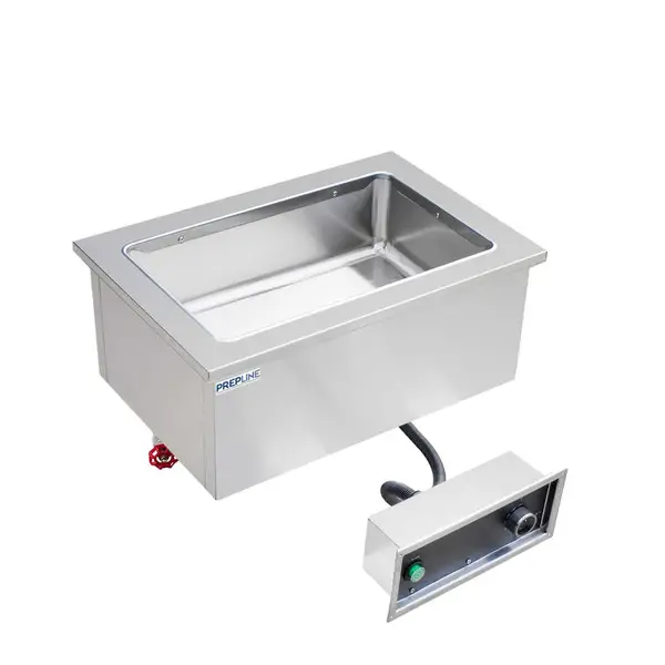 Prepline HFW1, Stainless Steel One Pan Insulated Drop-In Hot Food Well - 120V