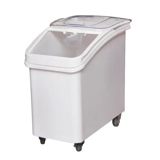 Prepline IBIN-28, 27 Gal Mobile Ingredient Storage Bin - 680 Cup Capacity with Sliding Lid