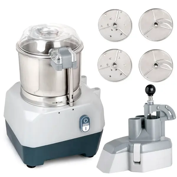 Prepline PCFP-3B, Combination Food Processor with 3 Qt Stainless Steel Bowl, Continuous Feed and 4 Discs - 1HP