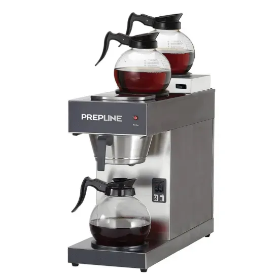 Prepline PCM-3D, Pourover Coffee Maker with 3 Warmers - 120V