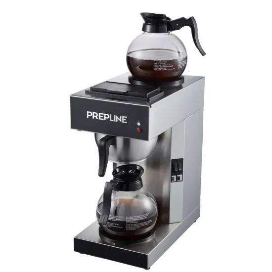 Prepline PCM2D-1, Pourover Coffee Maker with 2 Decanters and Warmers - 120V
