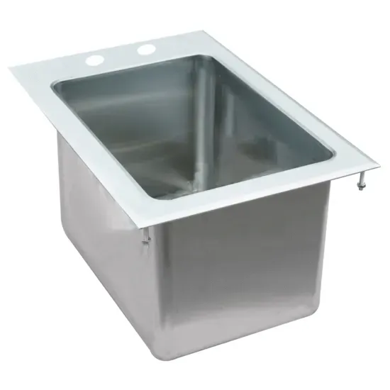 Prepline PDIS-1416, 16x14x8-Inch Drop-In Stainless Steel One Compartment Sink