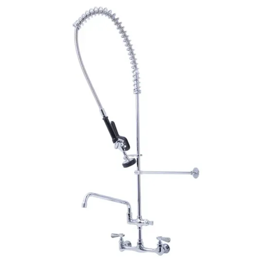 Prepline PPRS-12, Wall-mounted Pre-rinse Assembly with 12-Inch Swing Spout