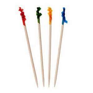 Royal Paper FRILL4-X, 4-Inch Frilled Picks w/Cellophane Ends, 1000/PK