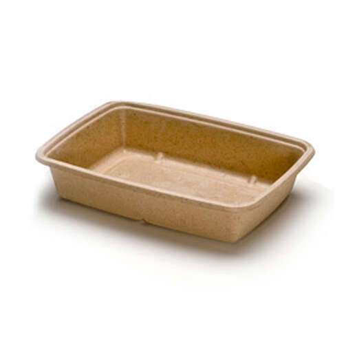 Sabert 46130F300N, 30-Ounce Terrapac Molded Fiber Tray, 300/CS
