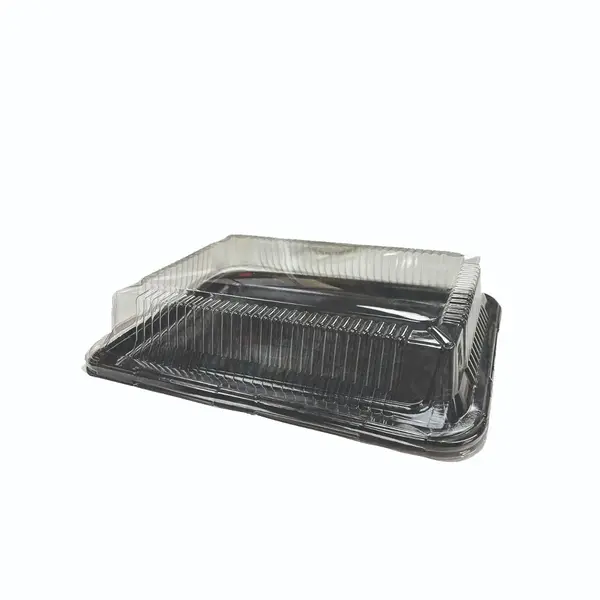 CLOSEOUT - Sabert 8318, 12x18-Inch Black Marble PET Plastic Tray, 36/CS (Lids are Sold Separately)