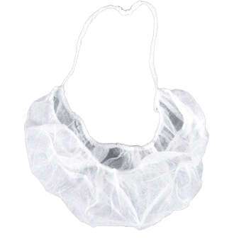 SafeGuard SBC19W1000, 18-Inch Latex Free Non-Woven Beard Cover, White, Spunbound Propylene, One Size Fit All, 100/CS