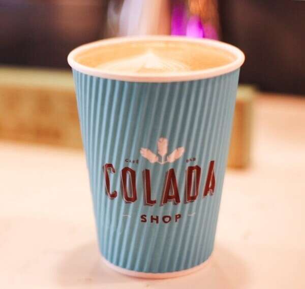 SafePro 16BLRHC, 16 Oz Misprint "Colada Shop" Blue Ripple Hot Cup, 500/CS