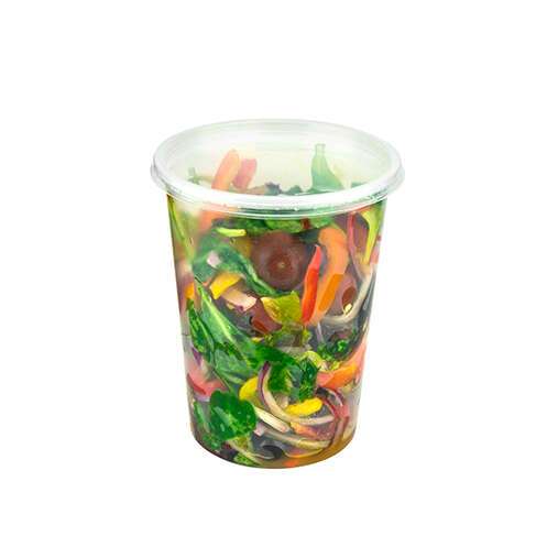 SafePro 32R, 32 Oz Clear Plastic Deli Containers, 500/Cs. Lids Sold Separately.