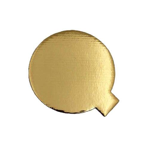 SafePro 4RGS 4-Inch Gold Round Cardboard Pads with Tab, 400/CS