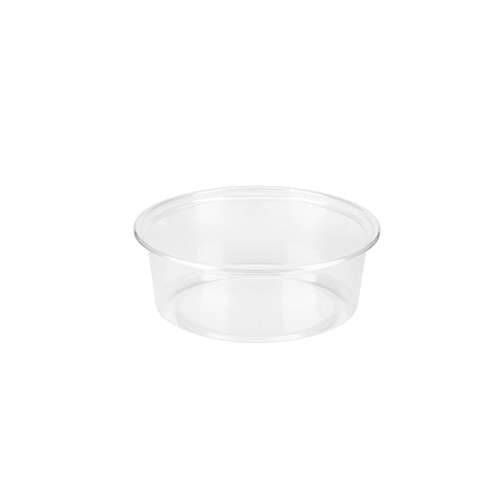 SafePro 8R, 8 Oz Clear Plastic Deli Containers, 500/CS. Lids Sold Separately.