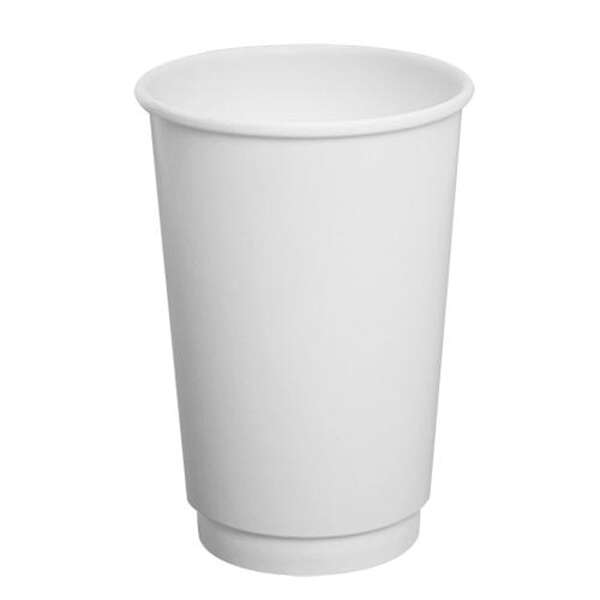SafePro DWW-16, 16 Oz White Double Wall Paper Hot Cups, 440/CS