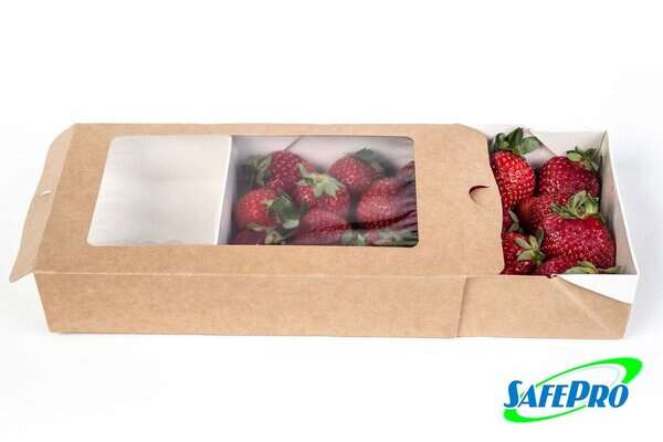 SafePro ECOCASE1000 Kraft Pastry-Bakery Box with Inset, 300/CS