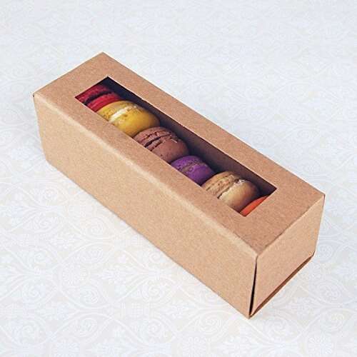 SafePro ECOMB6, Kraft Macaron Boxes, 500/CS